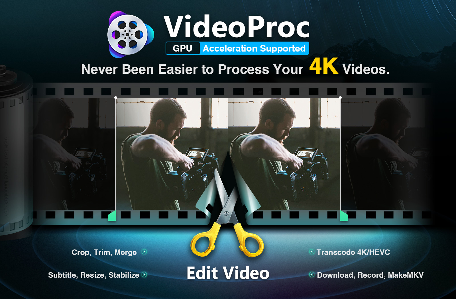 VideoProc: Stabilize Shaky Clips and Edit 4K Videos with High Quality
